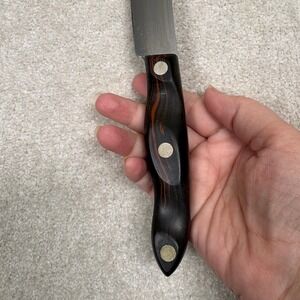 Cutco 1022 Butcher Knife 8 Inch Blade Classic Brown Woodgrain Handle USA ASIS